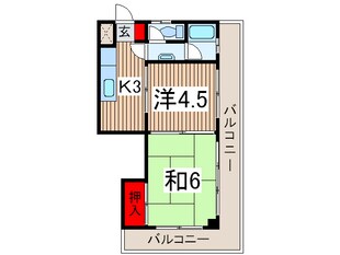 第一共和マンションの物件間取画像